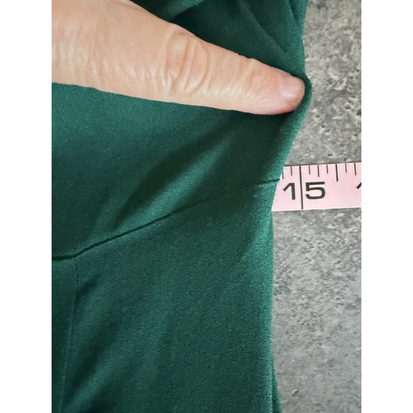 Reformation Emerald Green Gavin Maxi Dress Size 6 Cap Sleeve High Slit Open Back - Picture 11 of 14